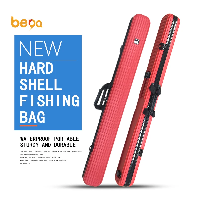 Waterproof Wear-resistant Hard Shell Bag Fishing Rod Bag, Fishing