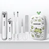 Lotus Leaf White Bear 6 Piece Nail Set