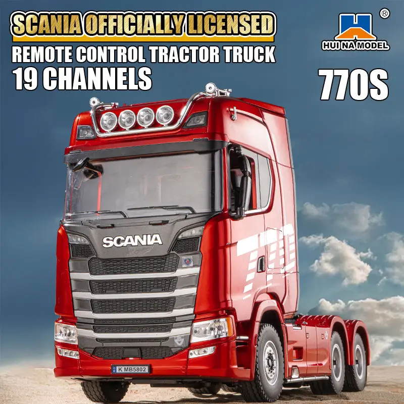 【すぐ発送】Scania 770 S V8 truck 1/18ラジコン Authentic Scania 770S V8 1:18 Scale RC Container Tow Truck