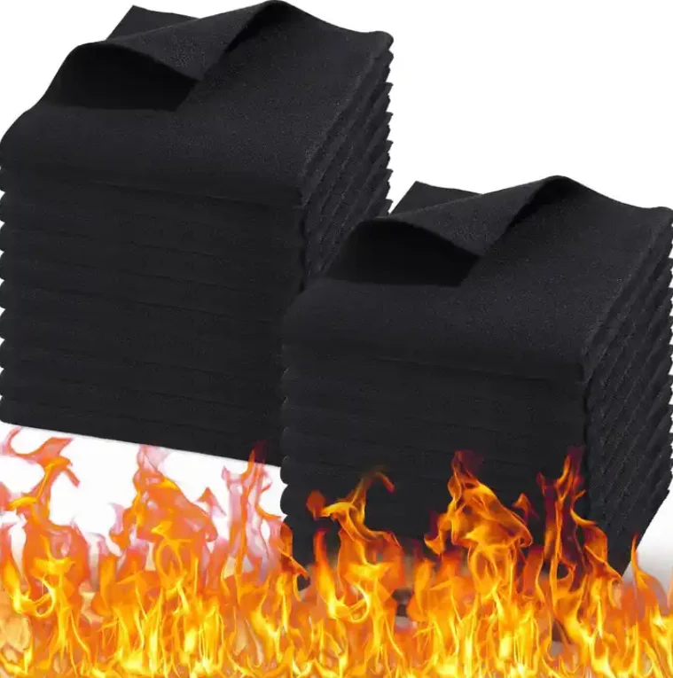 Feuerfeste Schweißdecke Aus Kohlefaser – 2 Stück à 30,5 X 91,4 Cm, Hitzebeständig Bis 1000 °C – Flexibel Zuschneidbar