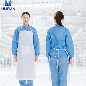 Anti-Static Food Workshop Apron Dust-Free Protective Clothing Matching Apron Safety Clean Work Environments Esd Apron