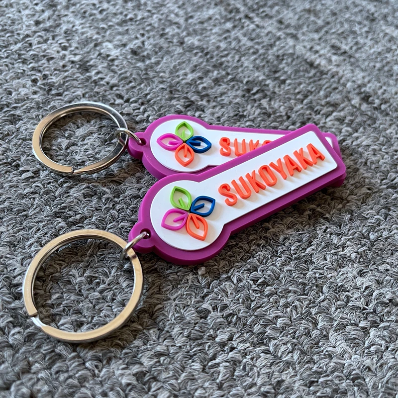 Customized Promotional Cute Soft Pvc Rubber Key Ring Key Chain Keychainrubber Keyringsilicone 