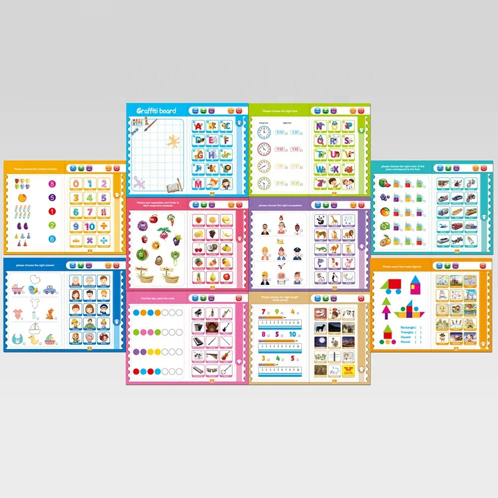 Samtoy Children English Learning Touch Reading Sound Book Kids E Audio Electronic Books With Certificate