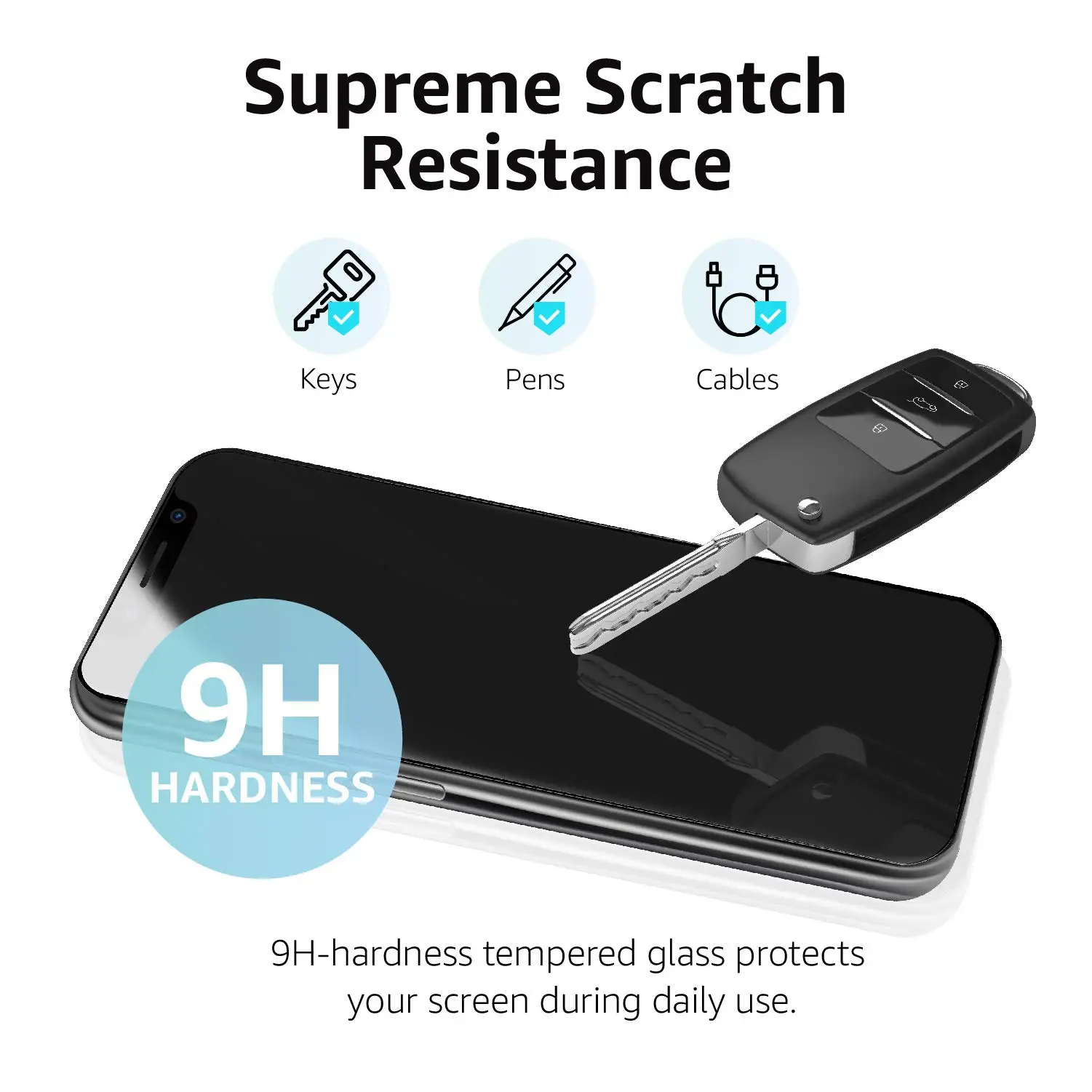 product laudtec premium protektoren film hd klarglas 25d 9h displays glass for iphone 16 17 pro max 13 12 11 pro 16 plus xs-6