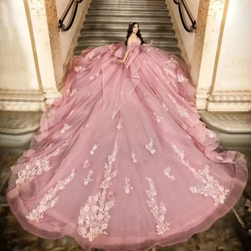 strapless open back dress Fully Beading Sweetheart Bow Back Quinceanera Dresses Ball Gowns main image 0