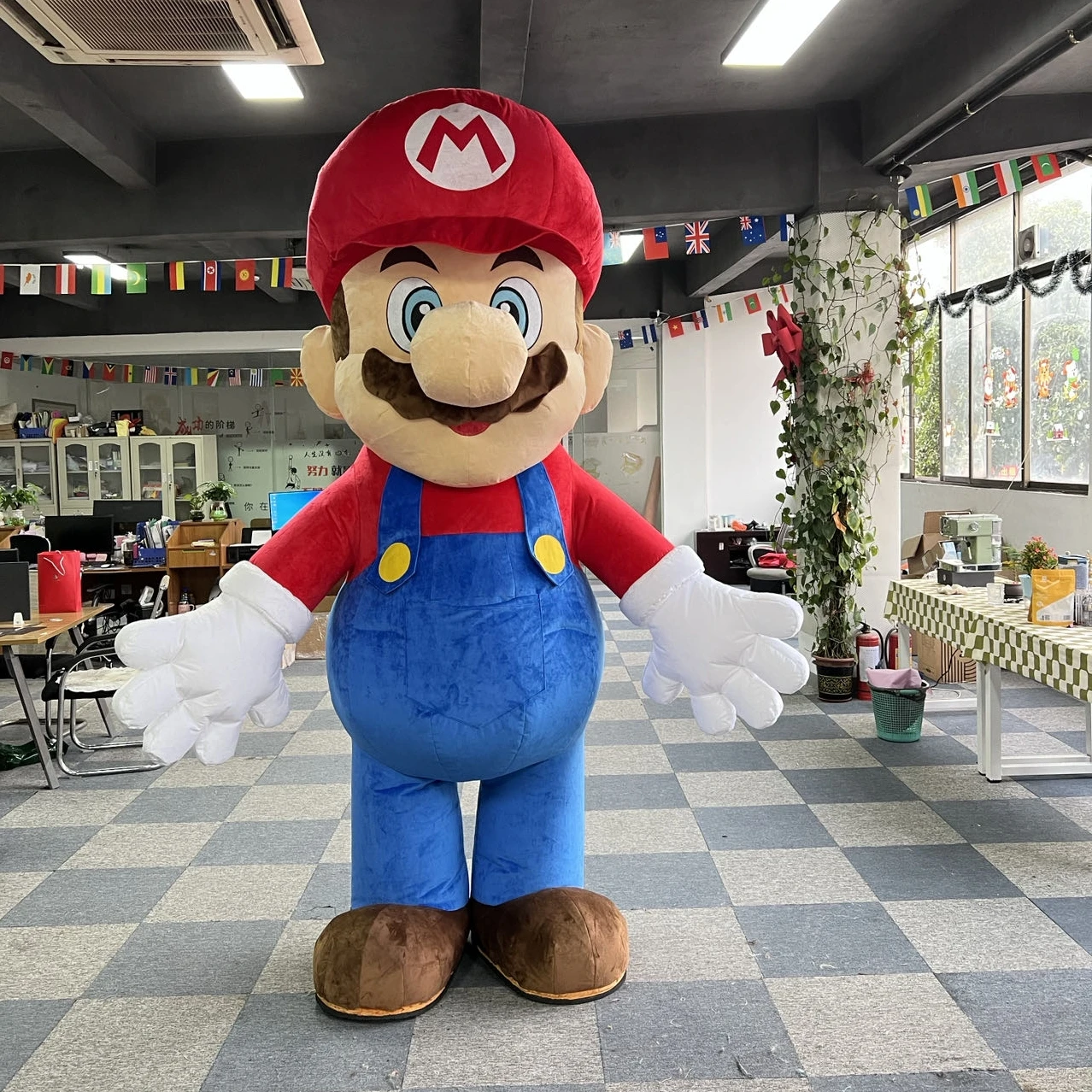 Super Mario Mascot Costume – Adult One Size, Cosplay Party Suit, Fancy Dress