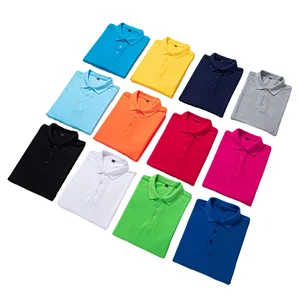 Unisex Solid Color Polo Shirts Cotton Polyester With Printing logo Embroidery Small Batch Wholesale Custom Style OEM