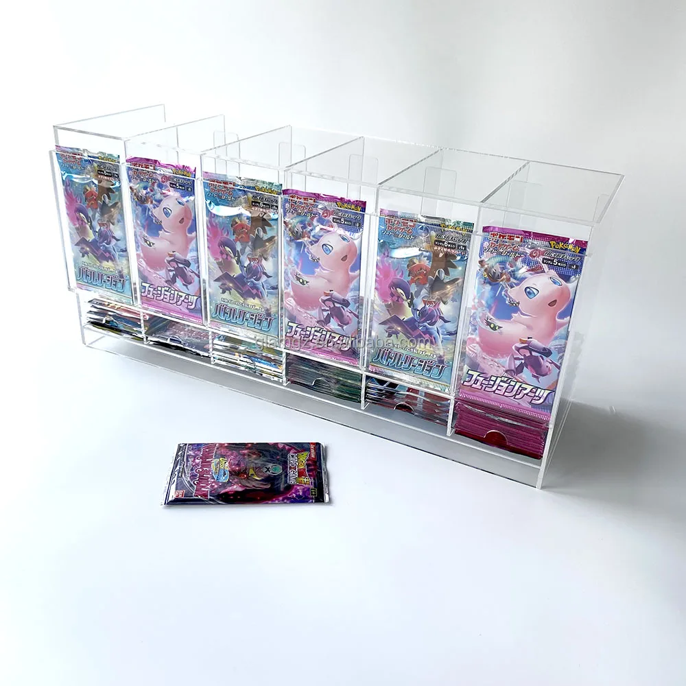 ポケモンパックカード用エコフレンドリーアクリルディスプレイケース