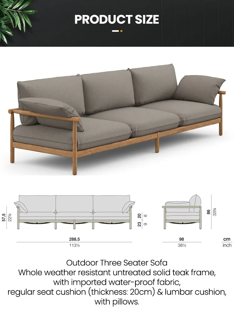 New Arrival Garden Furniture Set Modern Style Hotel Patio Leisure Solid