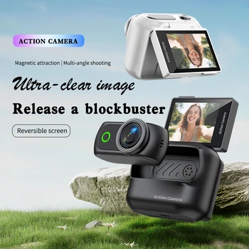 New Popular Wifi Outdoor Sports Camera Mini Thumb Camera Magnetic Back Clip Handheld Camera Vlog Action Camer LK018 detail image