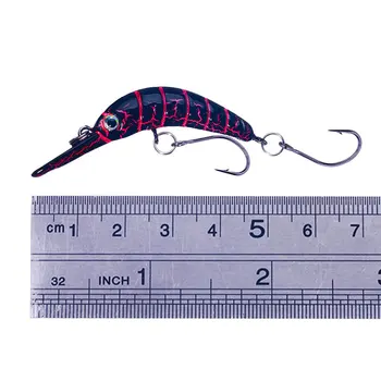 ABS Plastic Sinking Grasshopper Insect Lure Curved Minnow Artificial Hard Bait for Trout Perch Stream Fishing – Minnow – view 4