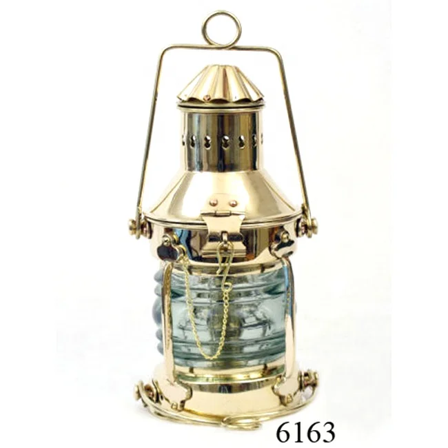 6 ANTIQUE BRASS Nautical Marine Ship Lantern Lamp Maritime Vintage Boat  Light $49.50 - PicClick AU