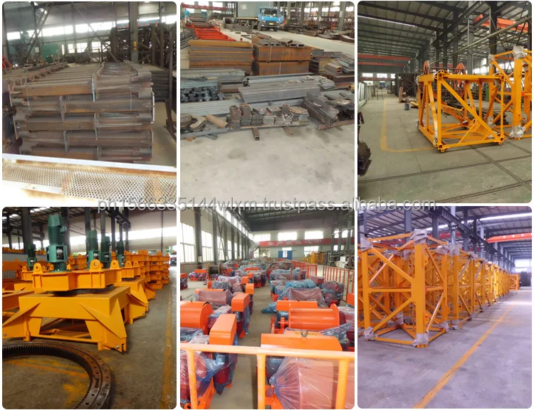 China Brand New 12 Ton 10 Ton 8ton Lifting Construction Tower Crane