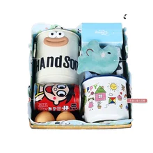 High-grade acrylic panda children's baby souvenir set Children's Day gift customization