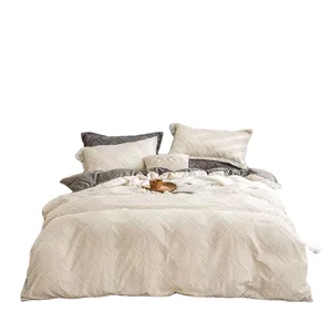 Brand Quilt Twin Size Clipping and Carving Bedding Set