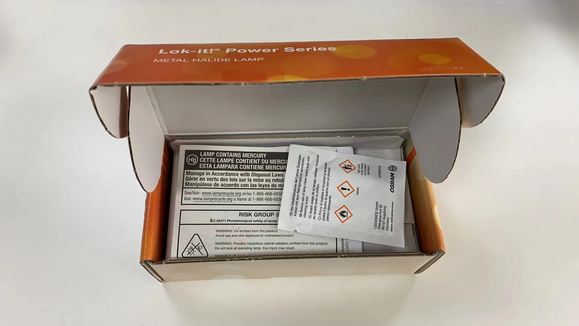Ampoule OSRAM Lok It HTI 1000W/PS - Occasion Fonctionnelle, Pour Projecteurs Ou éclairage Spécialisé