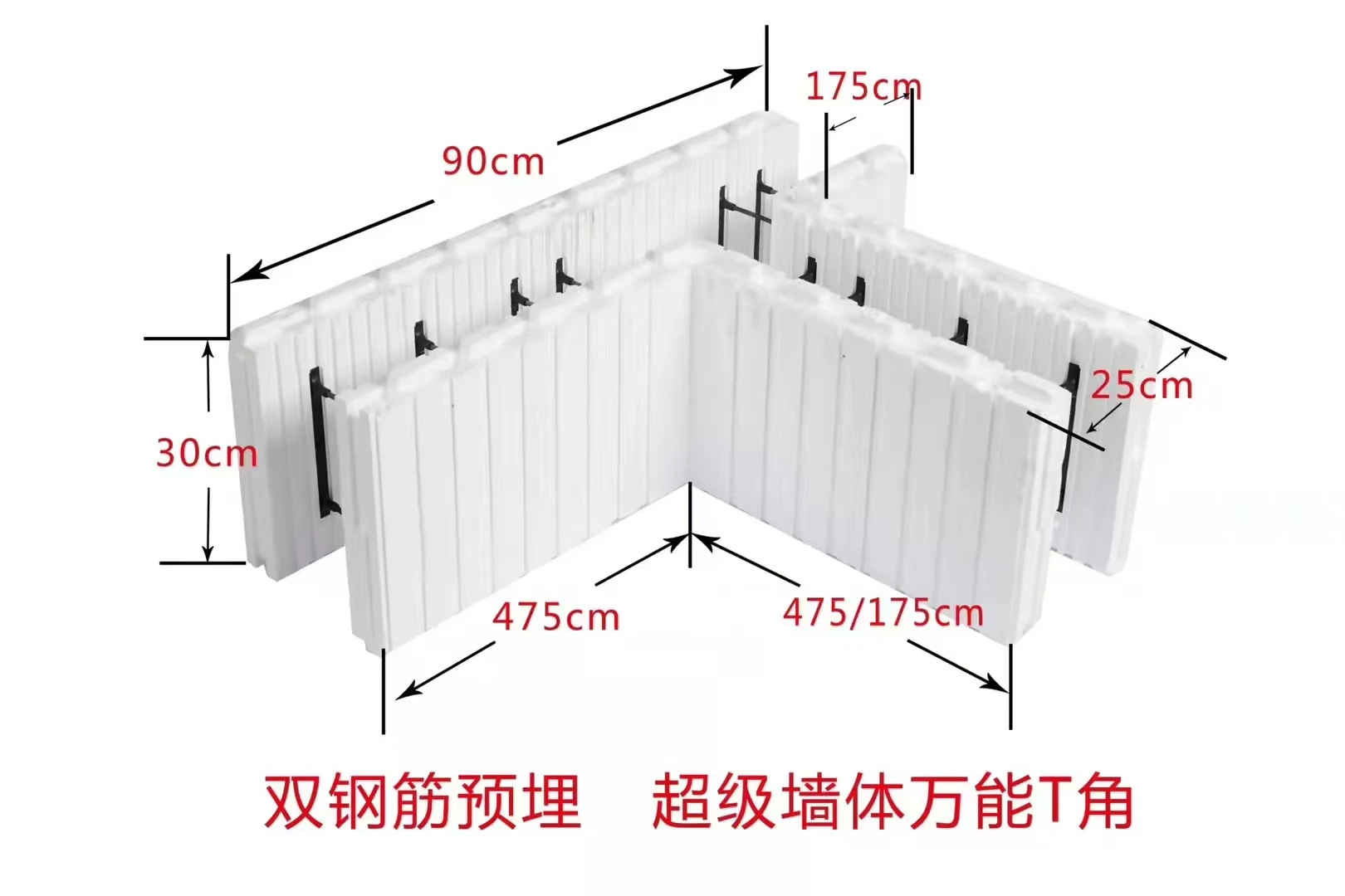 Form Block Set EPS Insulated Concrete Forms - Affordable ICF Concrete Blocks for ...