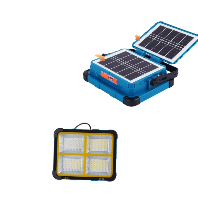 Energy Saving Outdoor LED Solar Floodlight 5 Modes ABS IP66 for Hiking Fishing Garden Emergency Lighting Germany Warehouse Stock