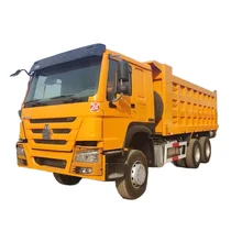 SINOTRUK HOWO 6X4 Dump Truck 371 HP Left Hand Drive Construction Transporter Diesel 50T Load Capacity Used Dump Truck