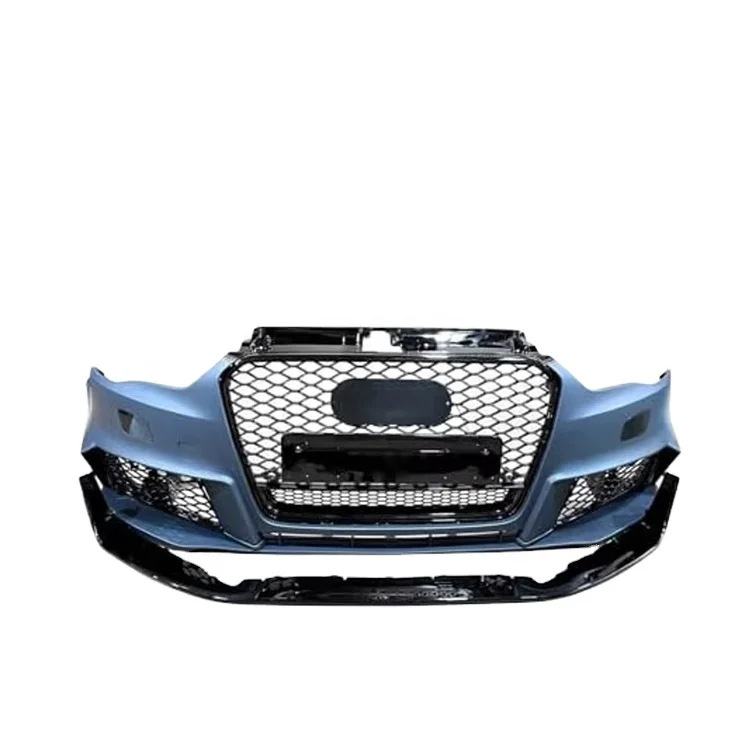 2014-2016 Audi A3 S3 RS3 Style Front Bumper Grille Kit New Condition Compatible with 8V W/Park Assist Sensor & Tow Hook Hole