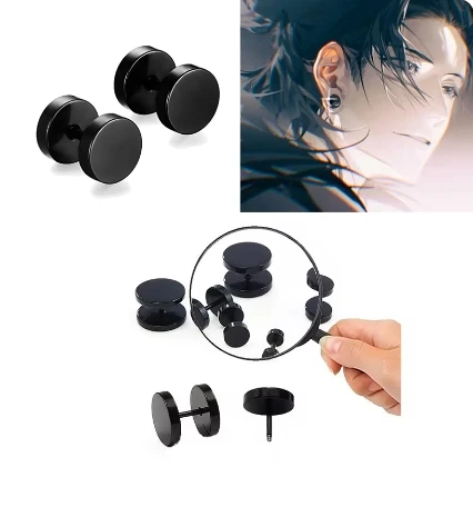 OSUWLSI Orecchini Anime Cosplay - Stud In Lega Con Design Cartoon Per Appassionati - Foto 8