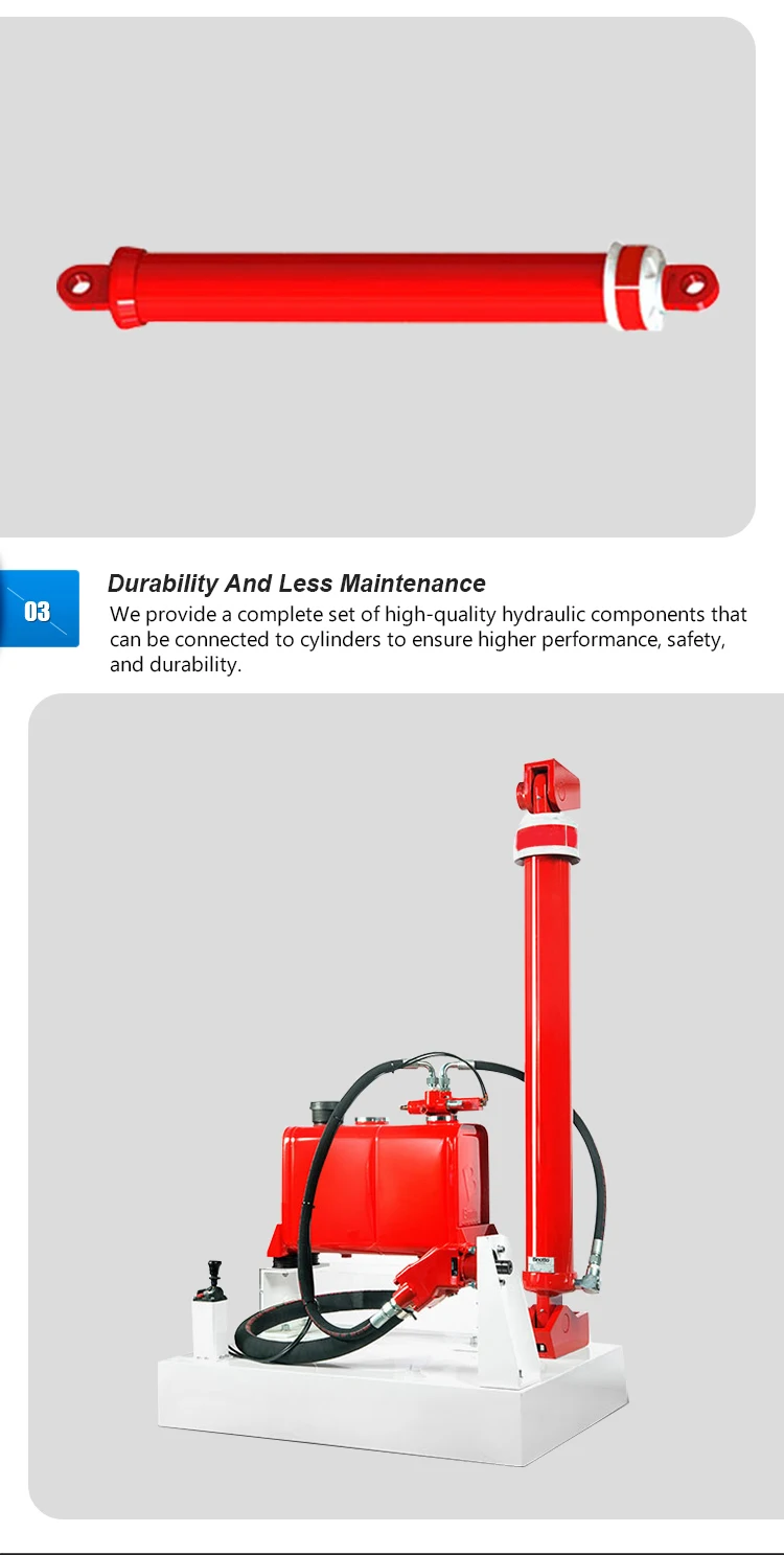 Custom Double Acting Telescopic Hydraulic Cylinder 100kg 6m Telescopic