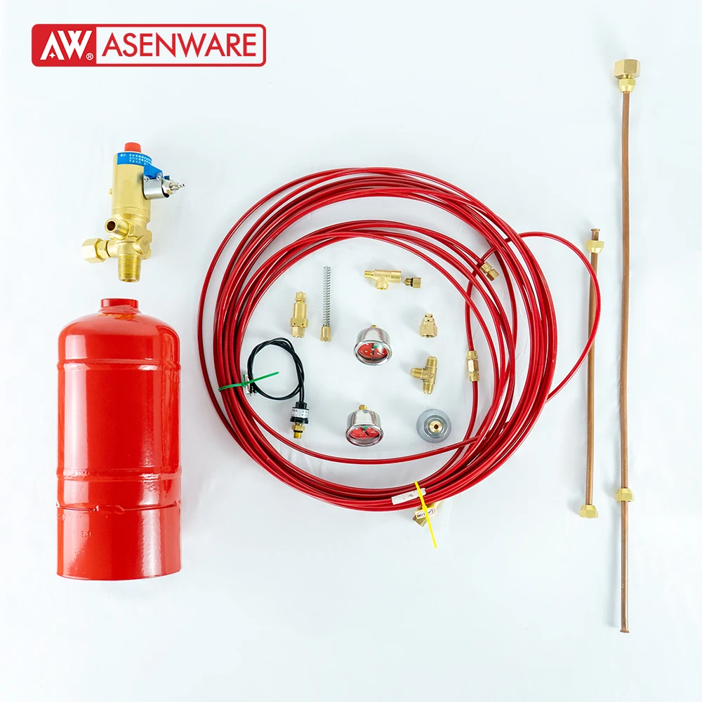Asenware Tube Type FM200 CO2 Automatic Fire Suppression System