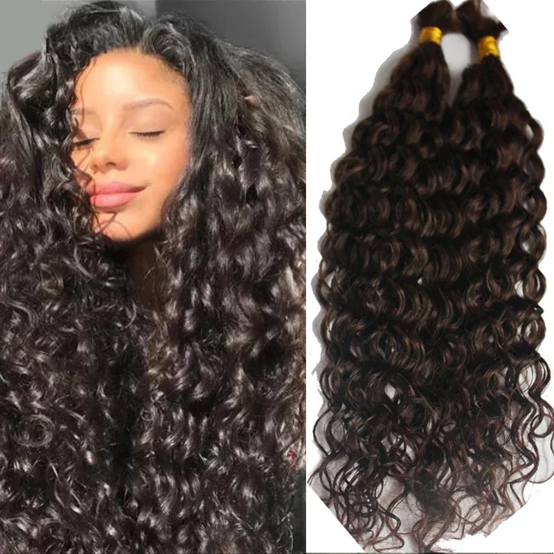 Bulk Loose Deep Curly Human Hair For Braiding Brazilian Remy Braiding Hair Extensions_voghion.com