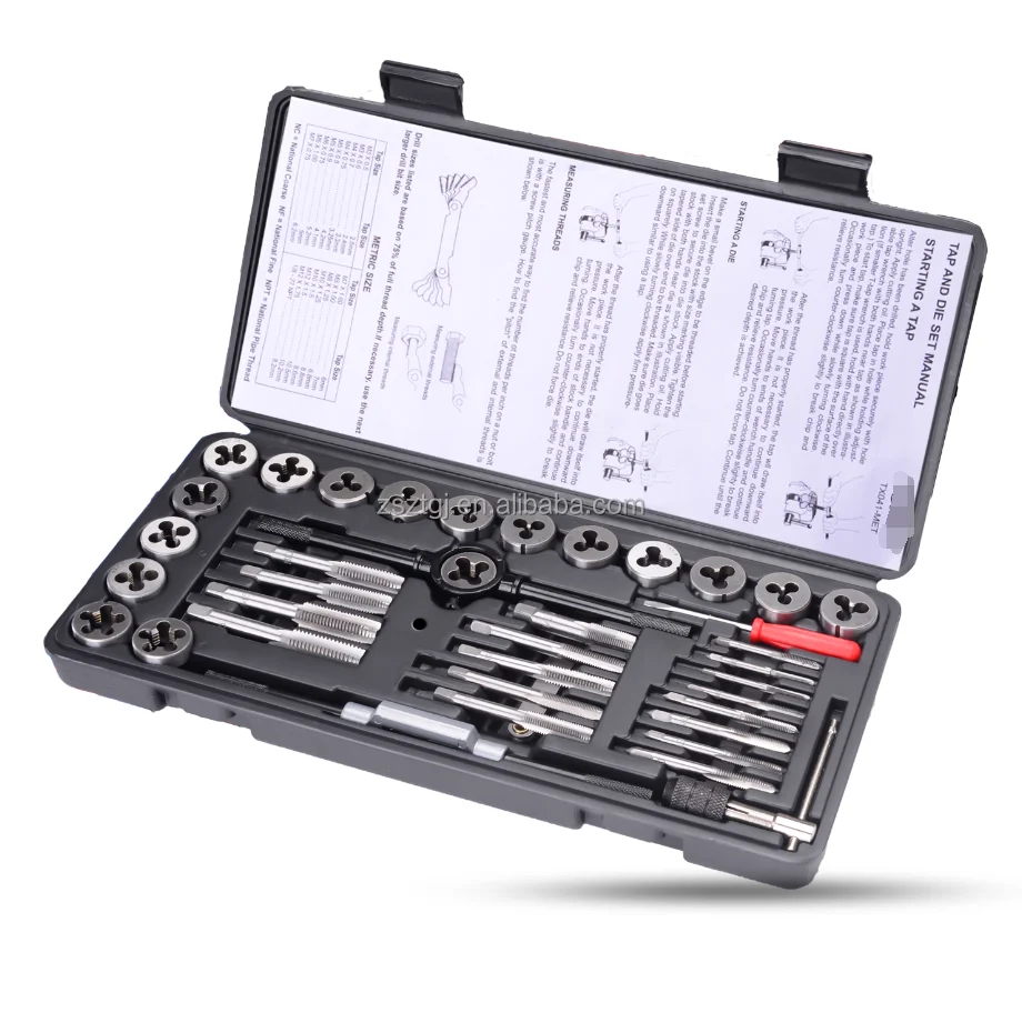 40pcs Tap And Die Set Hand Tool Set Metric Imperial Tap And Die Set ...