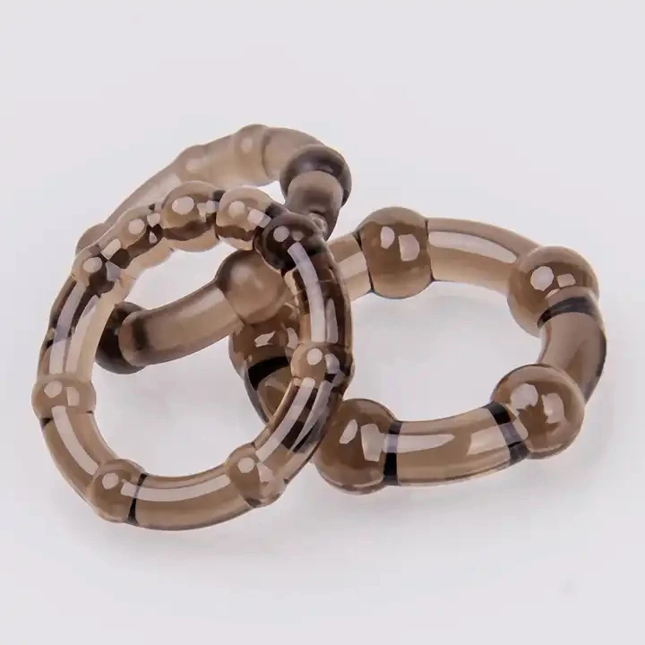 YPM 3 Colors Silicone Cock Rings Reusable Penis Rings for Men Erection Enhancing and Sex Longer Lasting Stronger