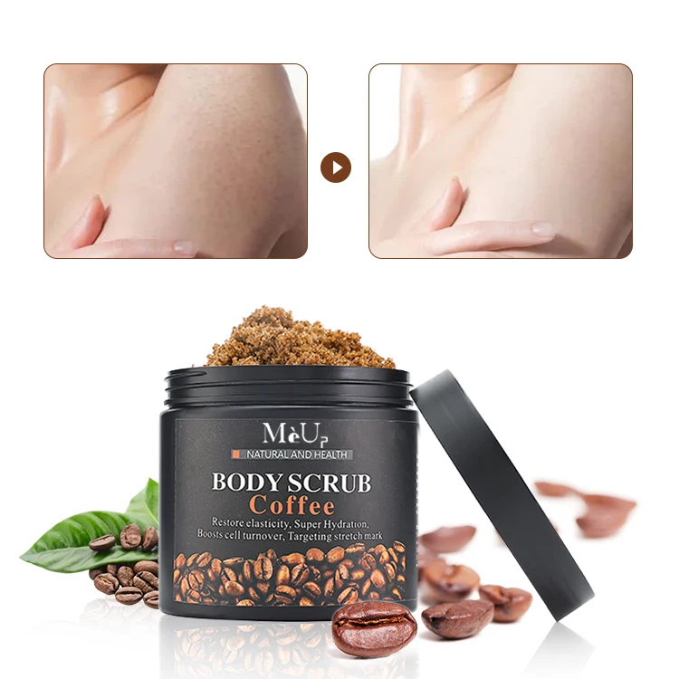 Wholesale Oem Bulk Luxury Vegan Natural Organic Face Lightening Exfoliator Care Skin Whitening Coffee Body Scrub