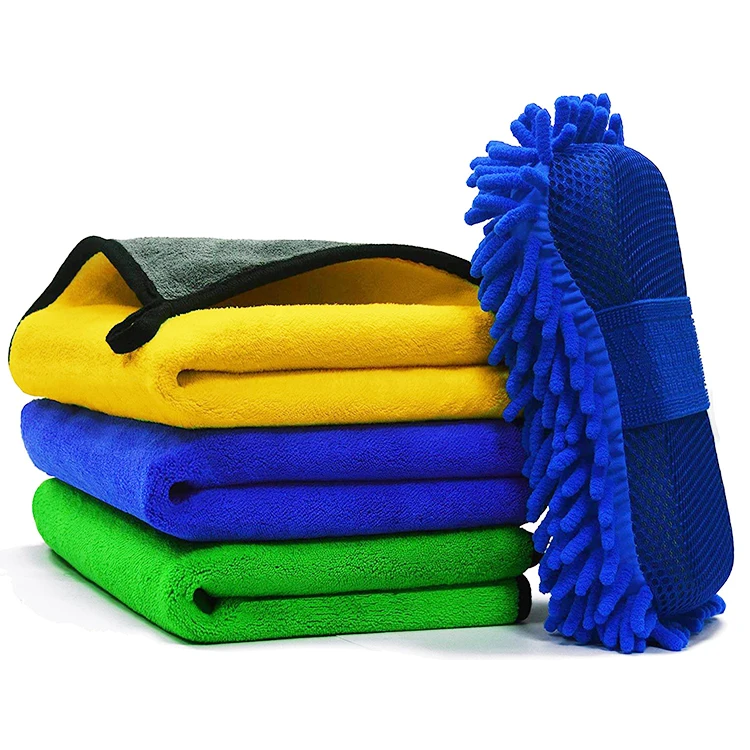 Высококачественная губка для чистки автомобиля из микрофибры мытья