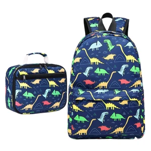 Custom Fashion Dinosaur Student Kid Set Boys Gift Lunch School Bag Backpack