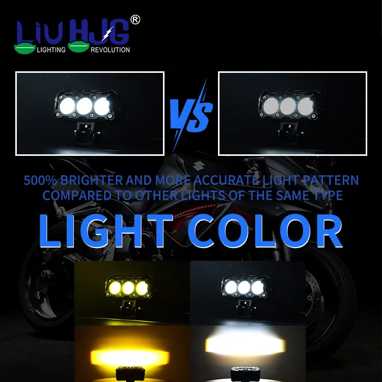 Liu HJG Custom ODM OEM Motorcycle Led Lighting Projector Mini Double Led Fog Lights for Car Motorbike