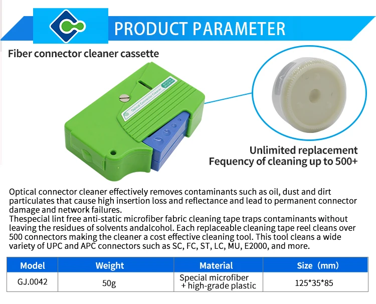 Ftth Fiber Optic Cleaning Box Sc/fc/lc Fiber Cleaner Optical Fiber