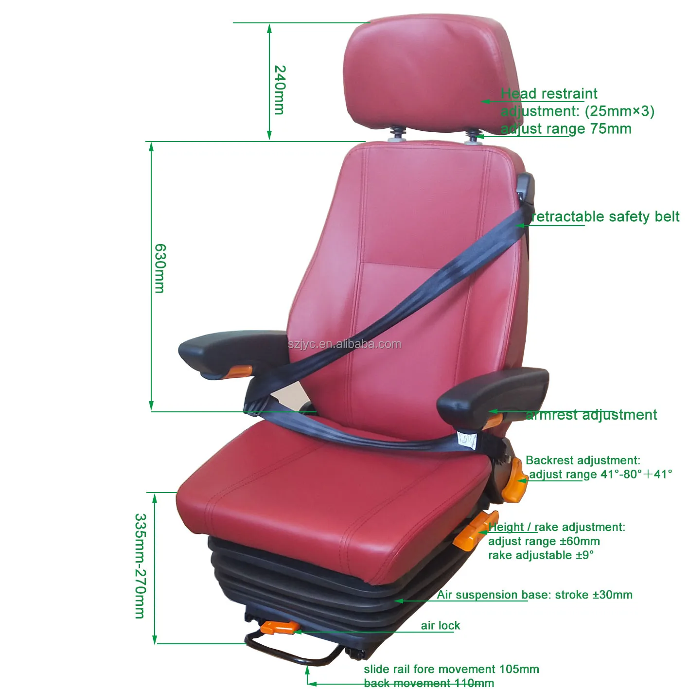 Pneumatic Suspension Bus Driver Seats Selling Hot In Vietnam,Automobile Seat Accessories Driver Seats Parts - Comfortable Truck Driver Seat,Driver Bus Seats For Sale,Neumatic Suspension Bus Driver Product on Alibaba.com