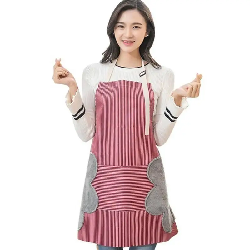 Home Cooking Kitchen Apron Side Waterproof Adjustable Oxford Cloth 