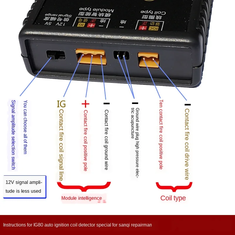 Aly Machine AM-IG80 Automobile Ignition Coil Detector Tester Natural Gas 24V Gasoline 12V Ignition Coil Test