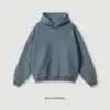 Sweat à capuche - Bleu brume