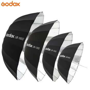 Godox UB-105S 41Inch105cm Inner Silvery Parabolic Black Reflective Umbrella Studio Light Umbrella for Photography Video Shooting detail image