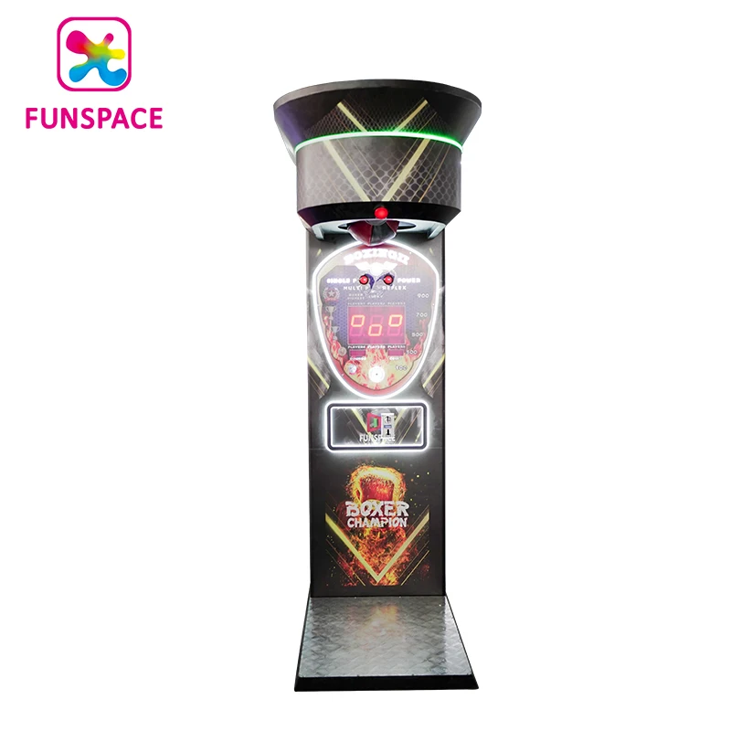 Funspace Amusement Coin Operated Games Punching Ultimate Maquina De Boxer Electronic Tickets Redemption Arcade Boxing  Machine