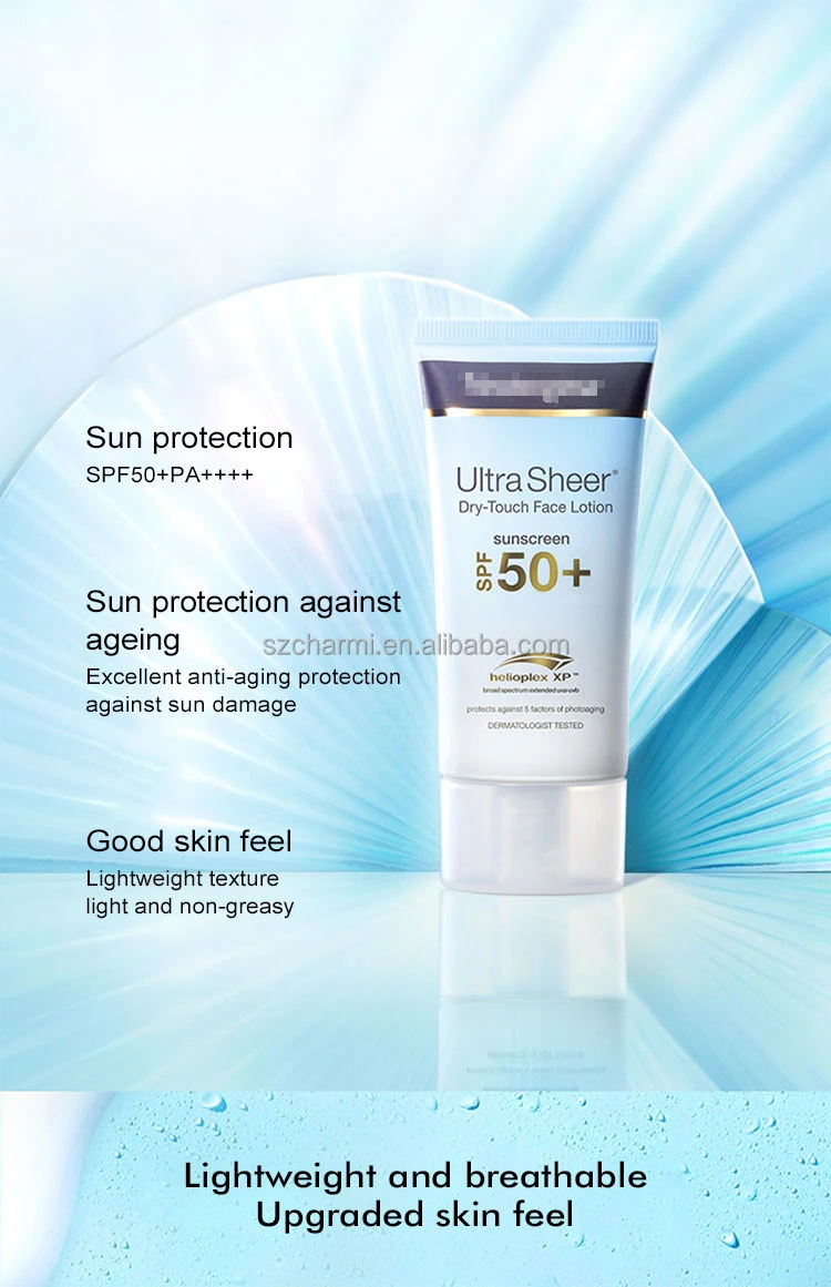 Spf50+ Facial Sunscreen Small Blue Tube Refreshing Non-greasy ...