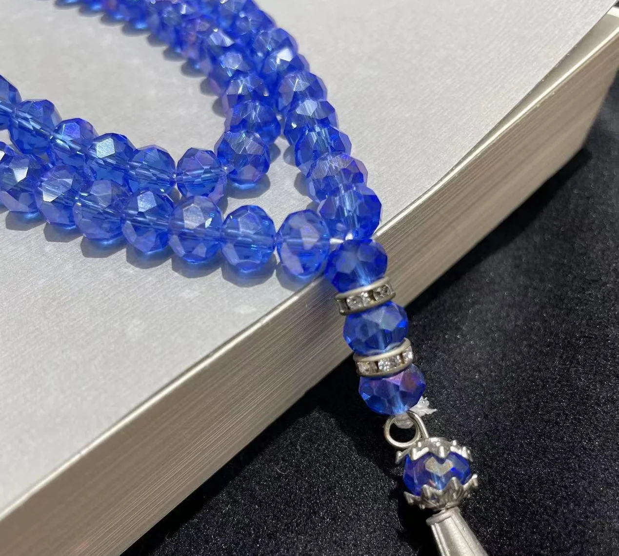 Eid Mubarek Gift Tasbeeh 99pcs 8mm Crystal Liked Prayer Rosary Beads ...