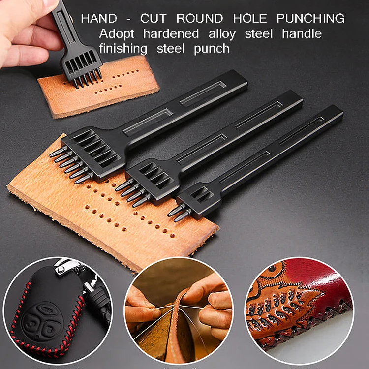 4mm spacing leather hole punches diy