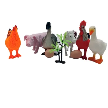 Wholesale Plastic Kids Farm animal Toys Set made in Chins
