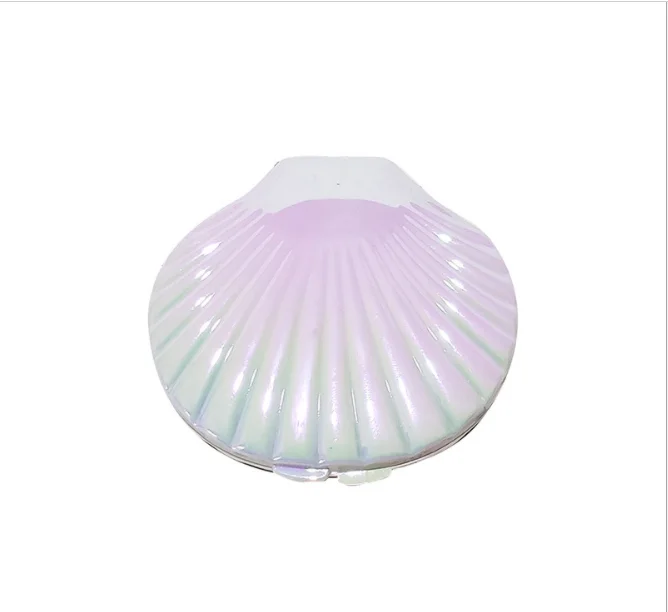 Private Label Seashell Shape Pocket Mirror  Foldable Makeup Mirrors