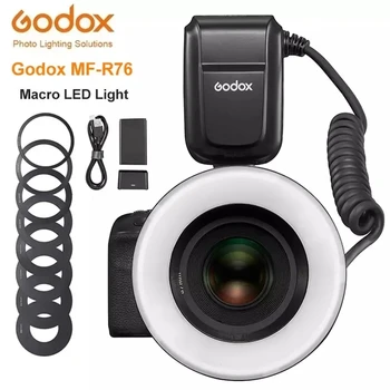 Godox MF-R76 5000K Macro LED Ring Light Macro Speedlite Flash Light for DSLR Camera detail image