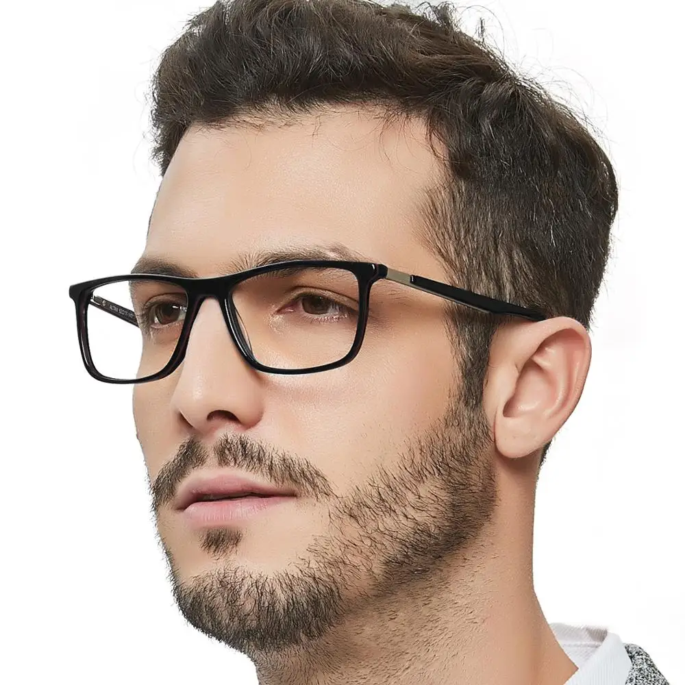 Square High Quality Fancy Popular Optical Eyeglasses Frames Acetate Men  Optical Frame