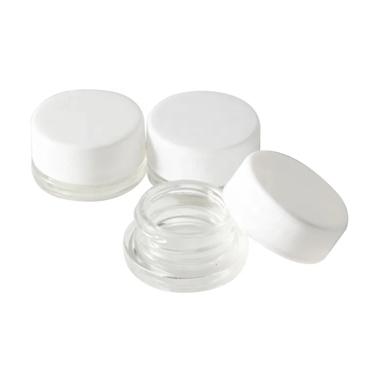 Makeup  Eyeliner Container Packaging Empty Round Matte Black Lid Cosmetic Eyeshadow Mini Jar 5g