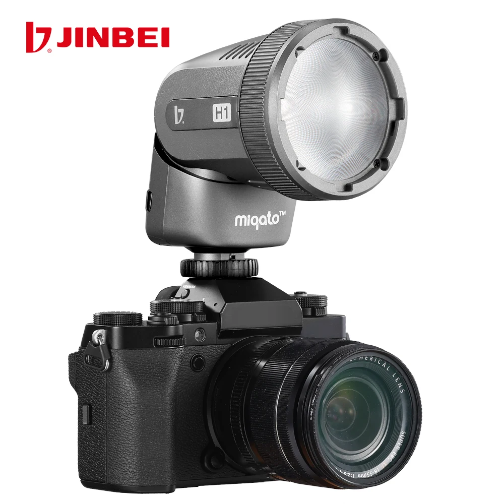 JINBEI H1 LED Camera Flash - Portable Photography Lighting